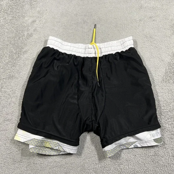 Slunks Shorts Mens Medium Lined 949 Volleyball 5" Athletic Swimming Beach - Picture 11 of 13